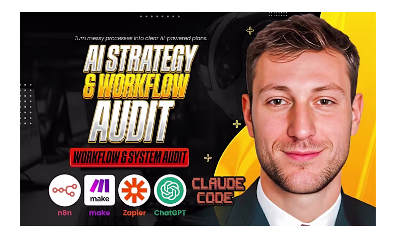 Cover image for 1h Strategy Session of AI implementation & Workflow Automation