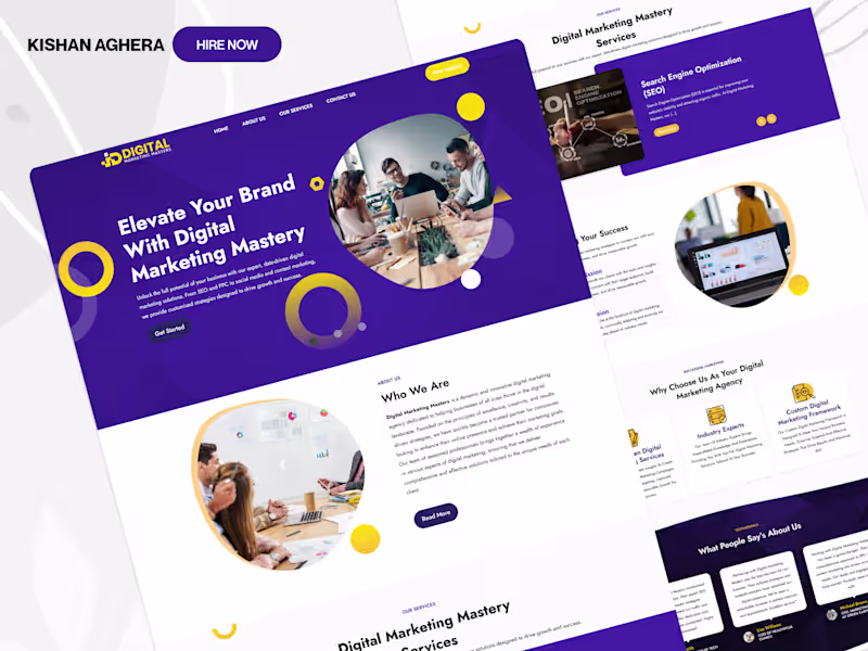 Cover image for Comprehensive Website Redesign for Digital Marketing Masters