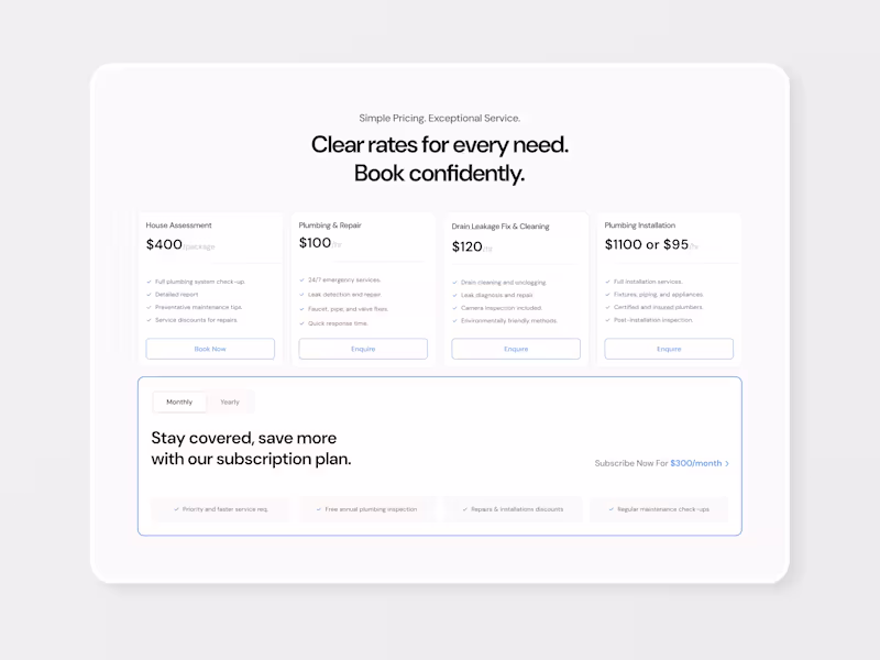 Cover image for Haast Solution - Pricing Section UI UX Design