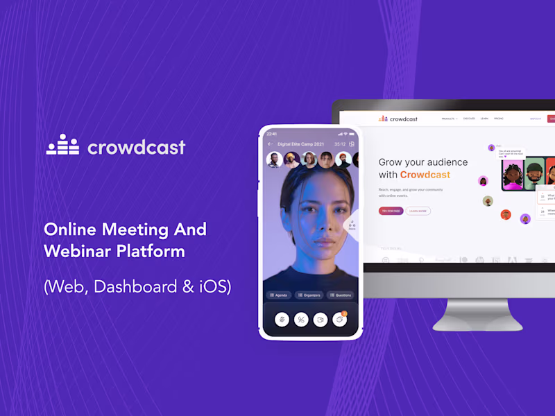 Cover image for Crowdcast - Webinar & Video Conferencing