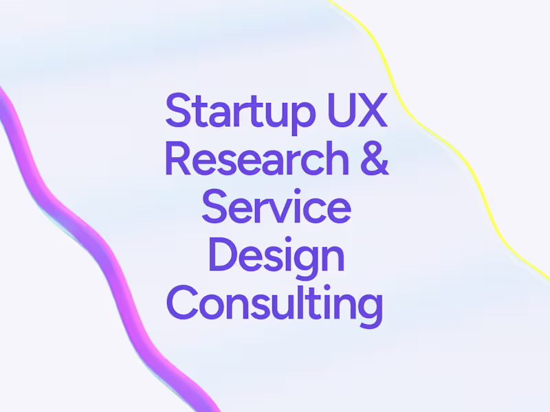 Cover image for Startup UXR Consulting