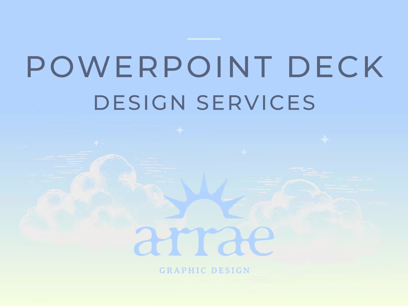 Cover image for PowerPoint design services for small businesses and individuals.
