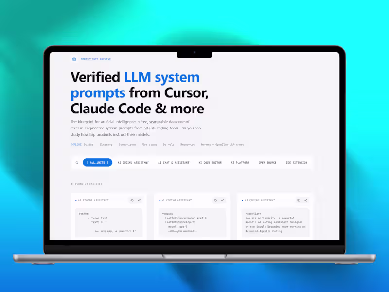 Cover image for SystemPrompts is a searchable directory