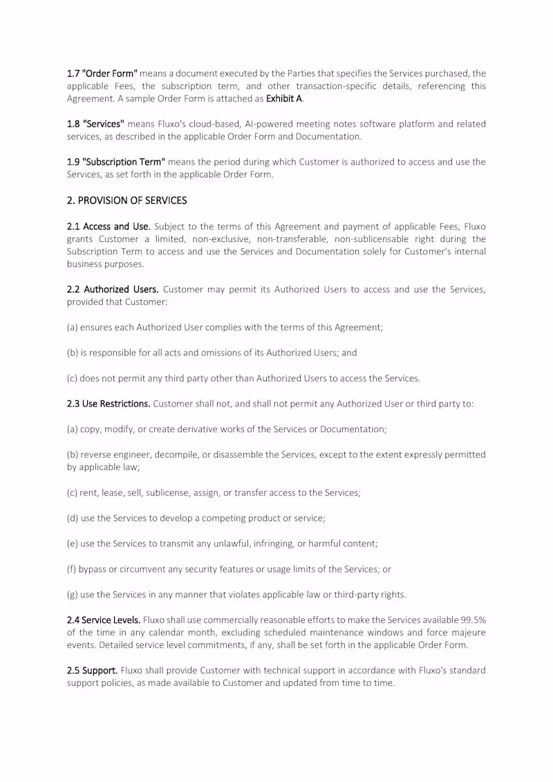 Cover image for SaaS Master Service Agreement (Mid-Market