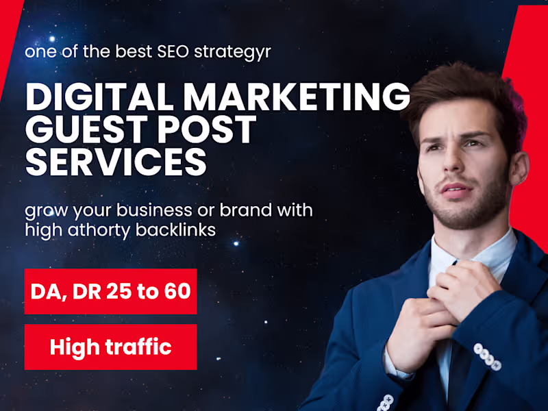 Cover image for guest posts, high da backlinks, digital marketing blogs