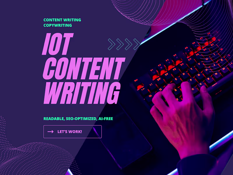 Cover image for Content Writing for IoT & Industry 5.0