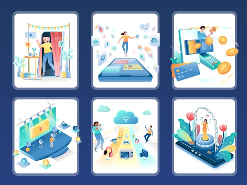Cover image for Hero Image Illustrations for Animation Studio Website