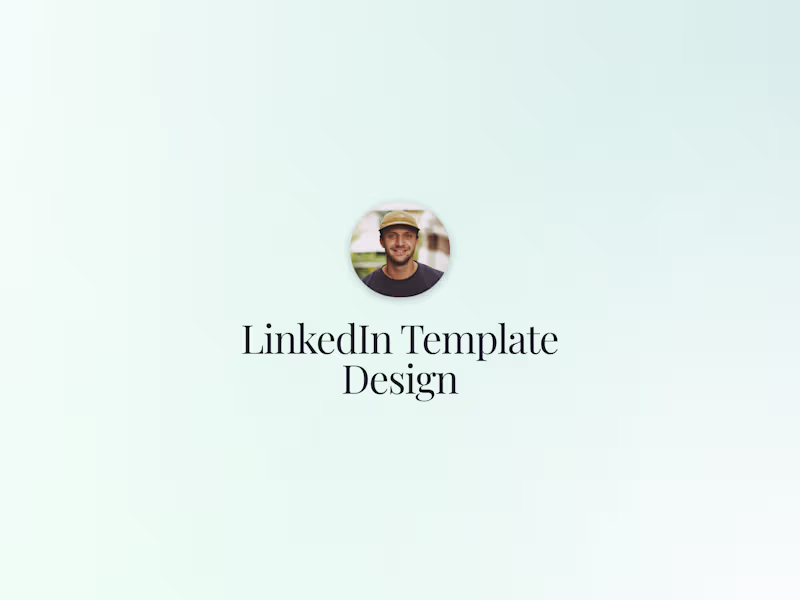 Cover image for LinkedIn Template Design