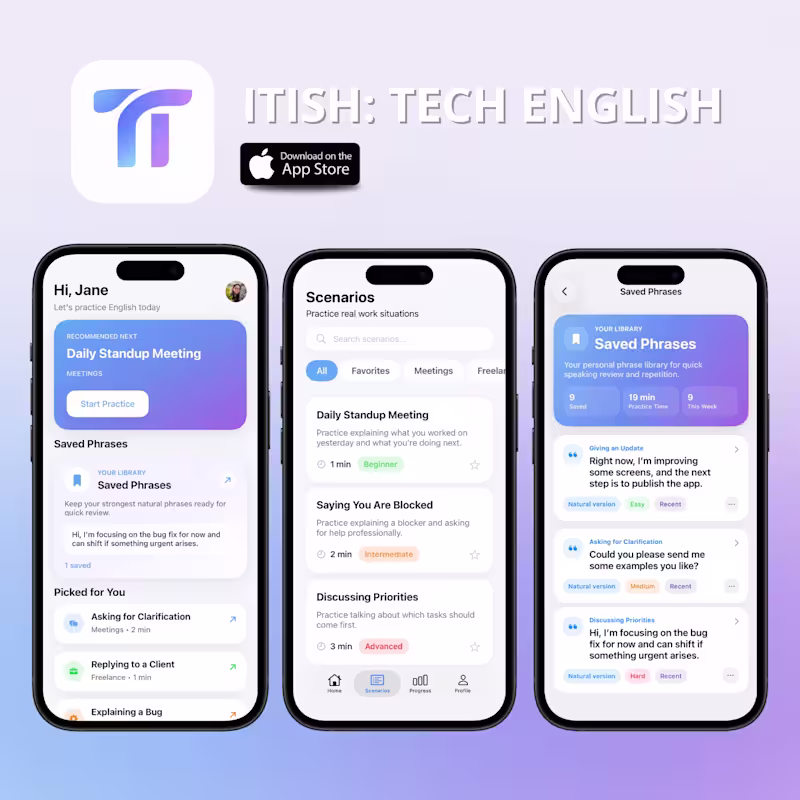 Cover image for ITish is a mobile app