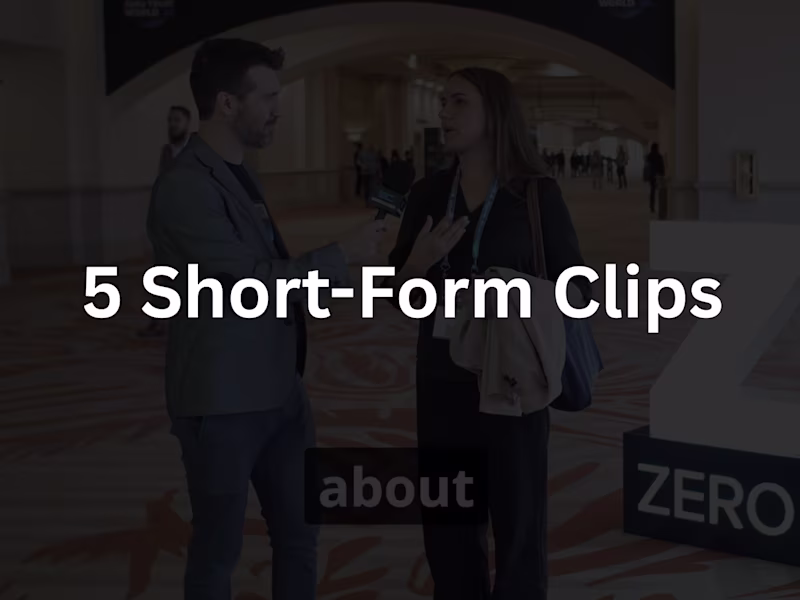 Cover image for 5 Short-Form Video Clips (Social Media Ready)