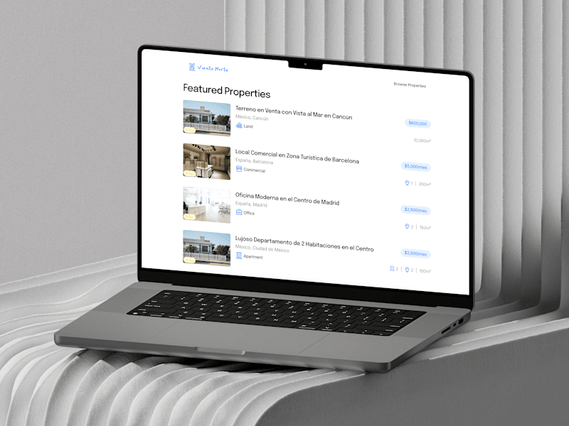 Cover image for Viento Norte Real Estate — Framer Development