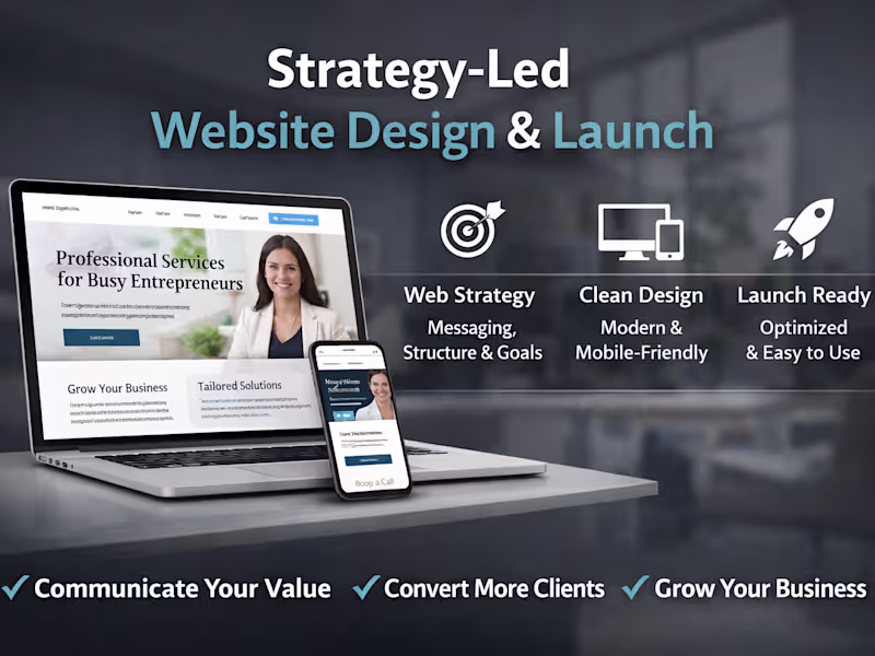 Cover image for Strategy-Led Website Design for Service-Based Brands