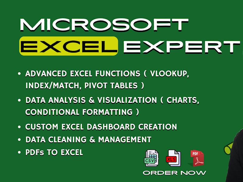 Cover image for Data Cleaning, Excel Data Analysis and Data Visualization