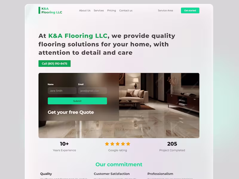 Cover image for Flooring website