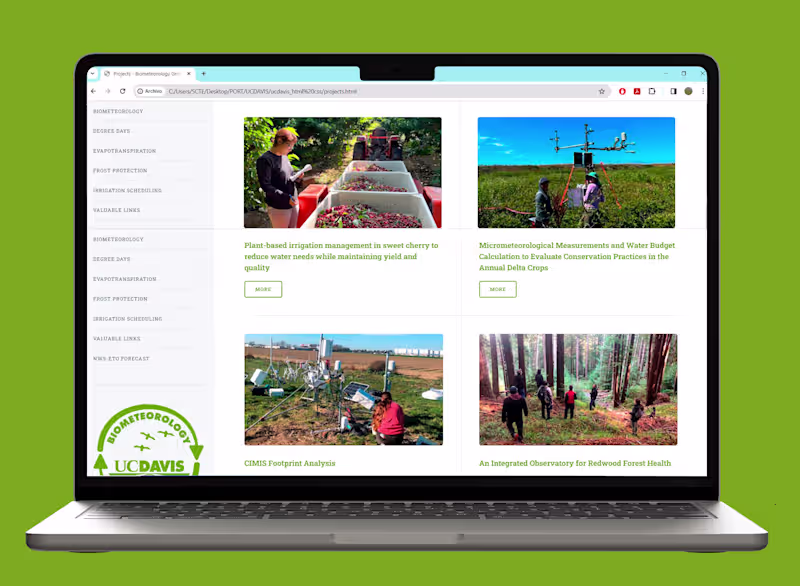 Cover image for Design For UCDavis Meteorology Group