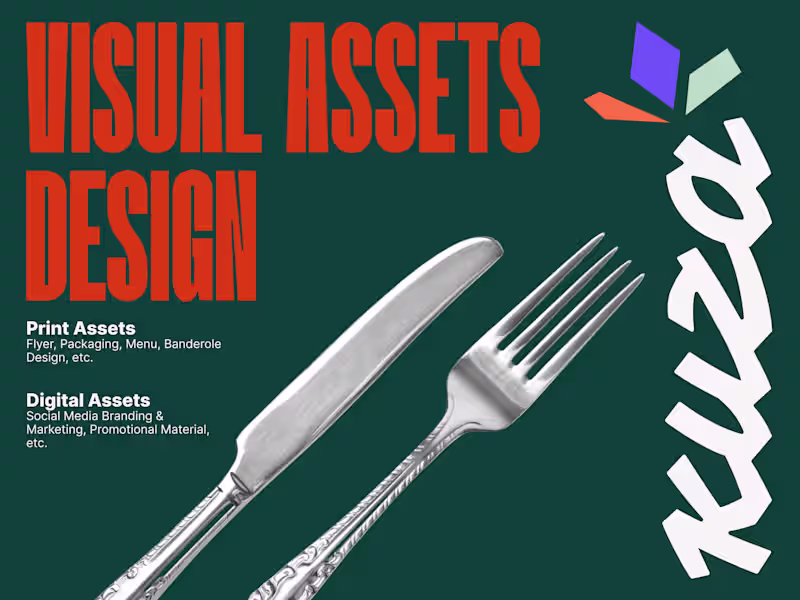 Cover image for Visual Assets Design for your Brand 🍴