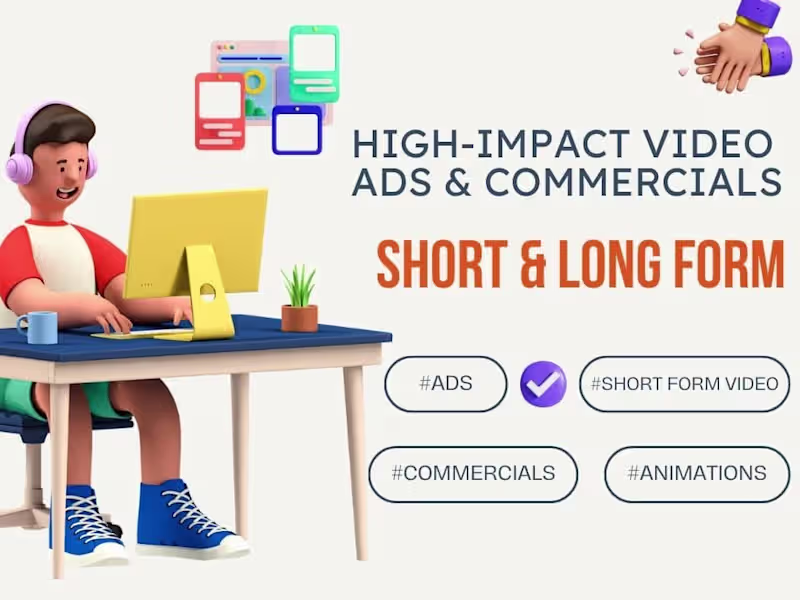 Cover image for High-Impact Video Ads & Commercials | Short & Long Form Videos