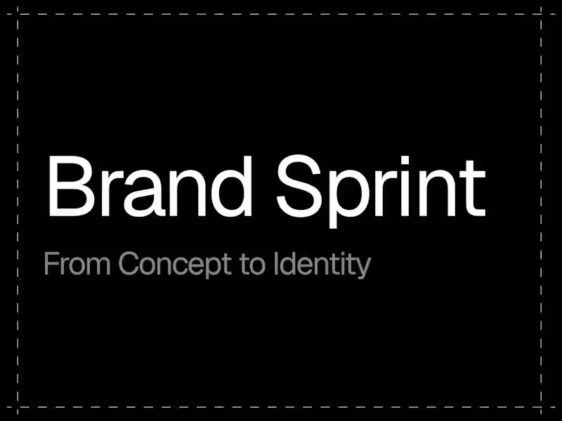 Cover image for Brand Sprint | From Concept to Identity