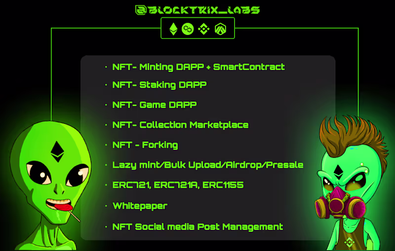 Cover image for I will create stunning  Dapp's for your NFT project.