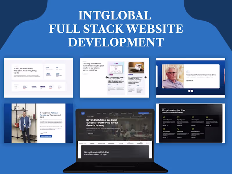 Cover image for INT Global | Full Stack Website