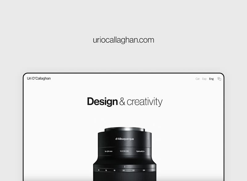 Cover image for High-tech portfolio with animated renders
