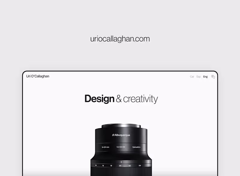 Cover image for High-tech portfolio with animated renders