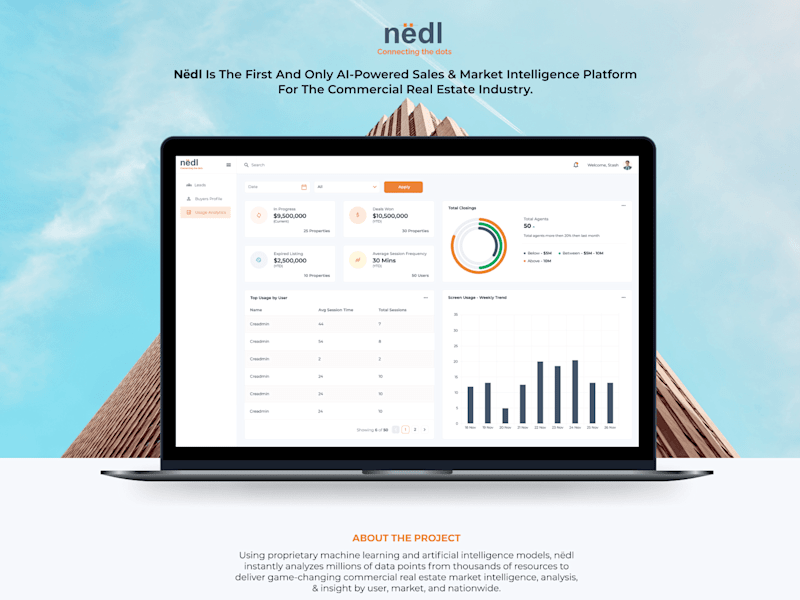 Cover image for nëdl UX/UI Web Application Design
