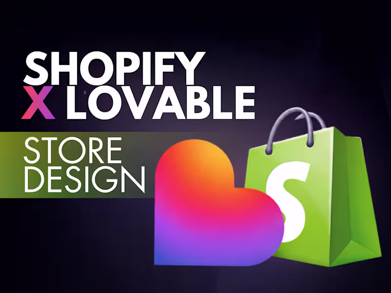 Cover image for Custom Shopify x Lovable ecommerce websites built for conversion