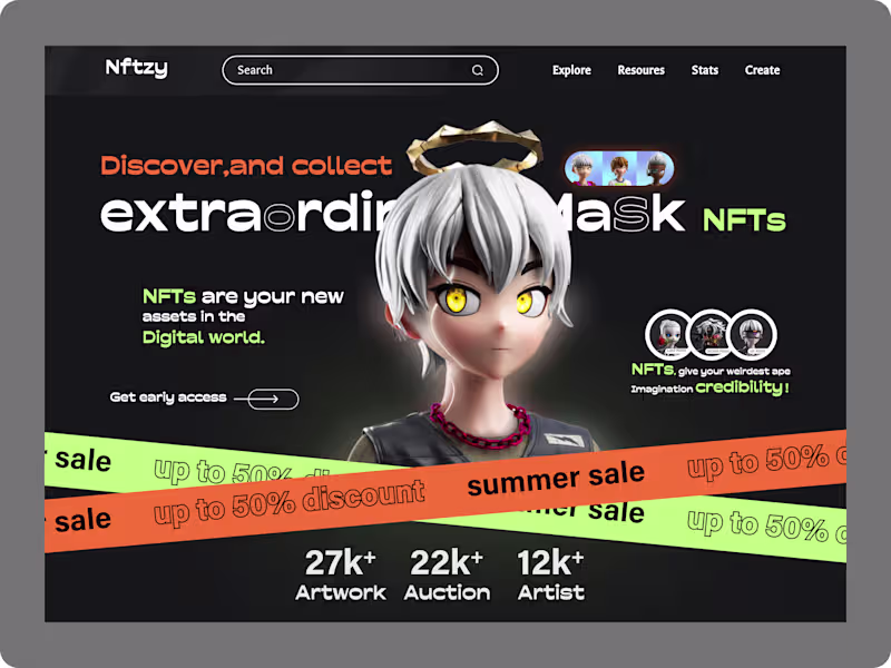 Cover image for NFT Marketplace Website