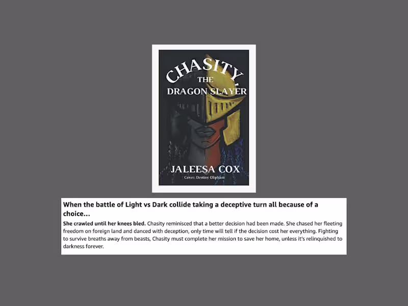 Cover image for Book Blurb for Chasity the