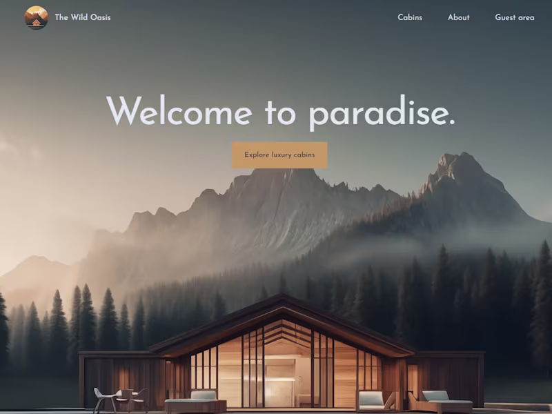 Cover image for Welcome / The Wild Oasis