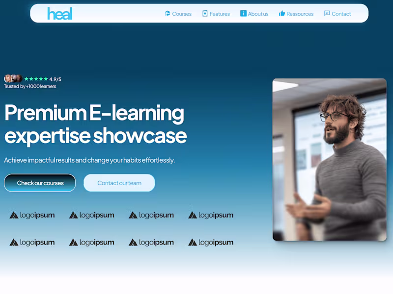 Cover image for Heal learning - Framer template