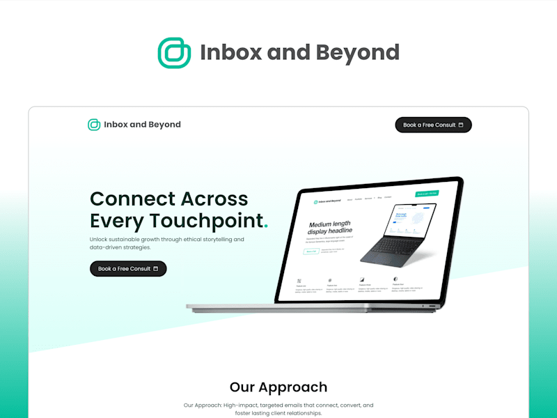 Cover image for Logo and Single Page Website Design