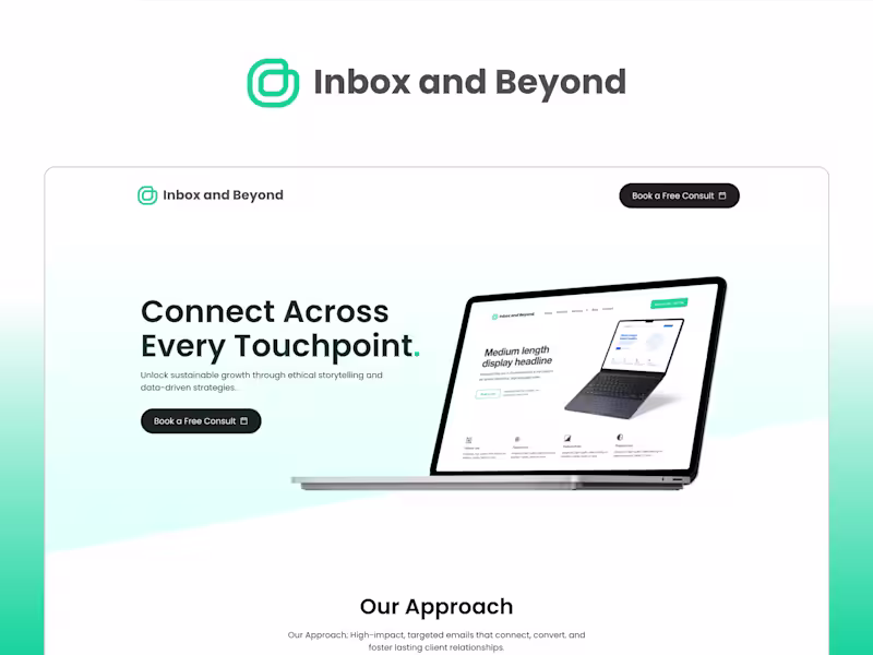 Cover image for Logo and Single Page Website Design