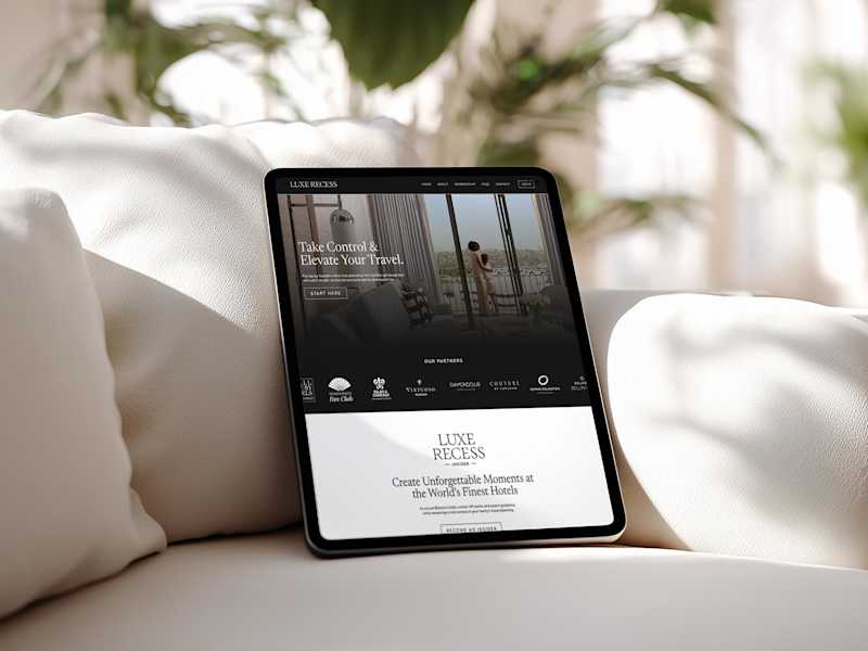 Cover image for Luxe Recess | Branding + Kajabi Website Design
