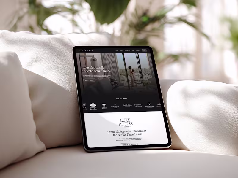 Cover image for Luxe Recess | Branding + Kajabi Website Design