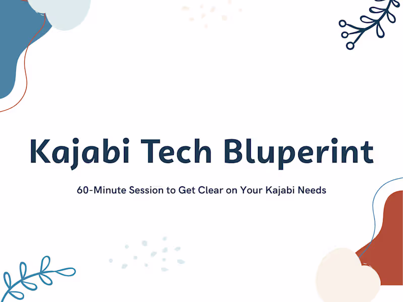 Cover image for 60-Minute Kajabi Tech Blueprint Session