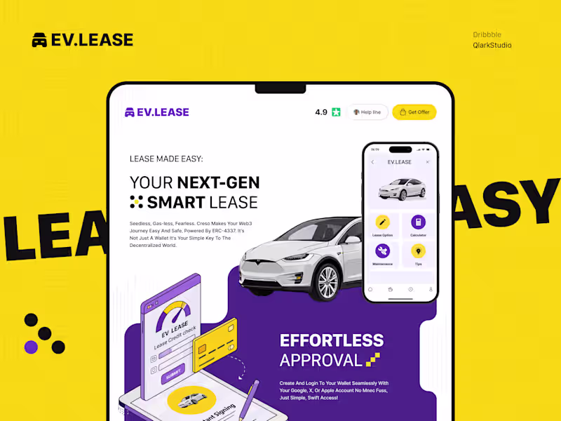 Cover image for EV Lease — Next-Gen Smart EV Leasing Platform
