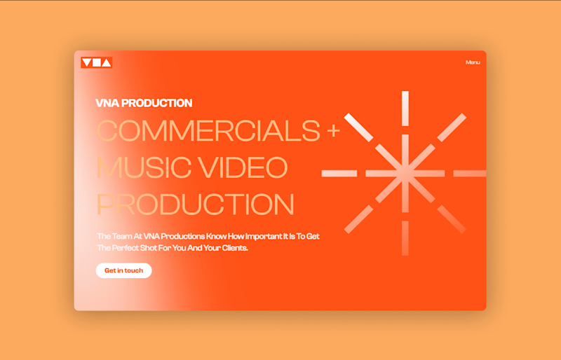 Cover image for Website Design for VNA Production