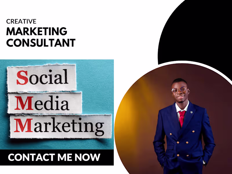 Cover image for I will be your social media Marketing consultant  