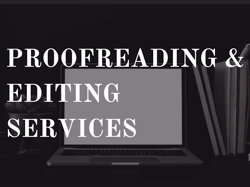 Cover image for Expert Proofreading & Editing for Flawless Content. 