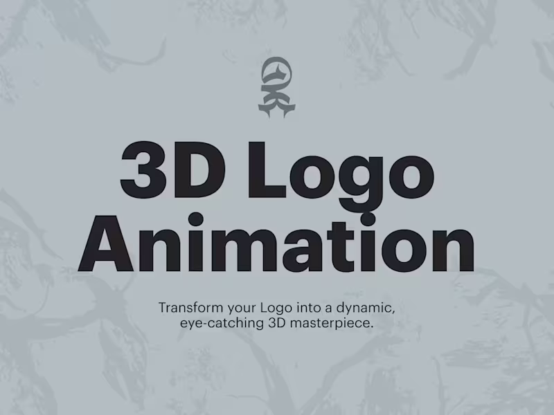 Cover image for Transform your Logo into a dynamic, eye-catching 3D masterpiece