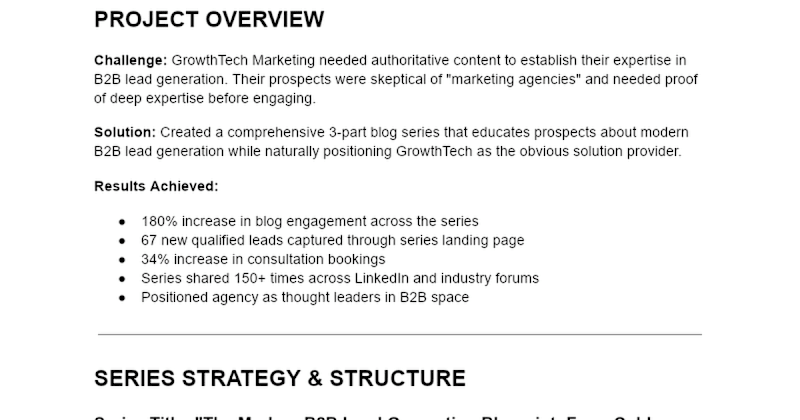 Cover image for B2B Lead Generation Blog Series