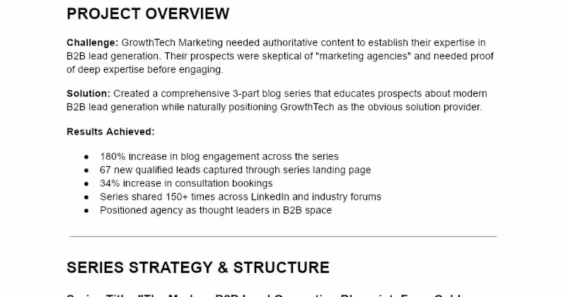 Cover image for B2B Lead Generation Blog Series