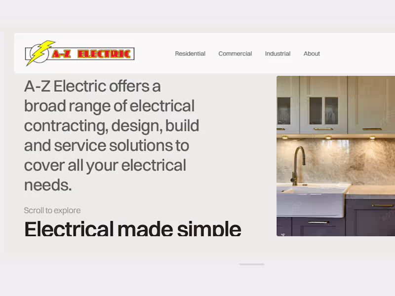 Cover image for Today I decided to redesign my colleague's company website, ...