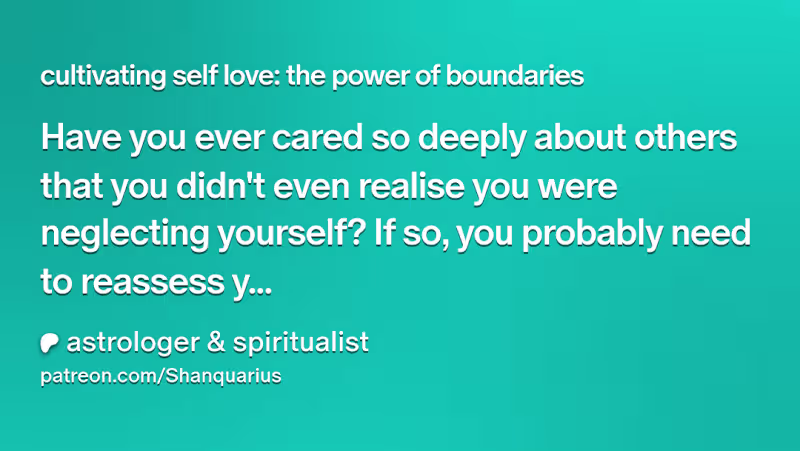 Cover image for cultivating self love: the power of boundaries