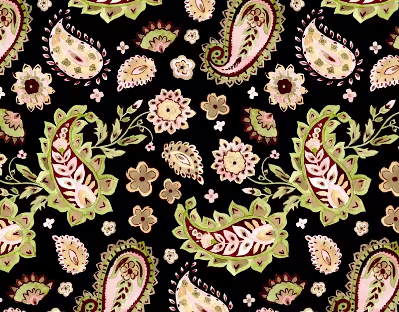 Cover image for Aquarelle Paisley: Gentle Hues and Organic Forms