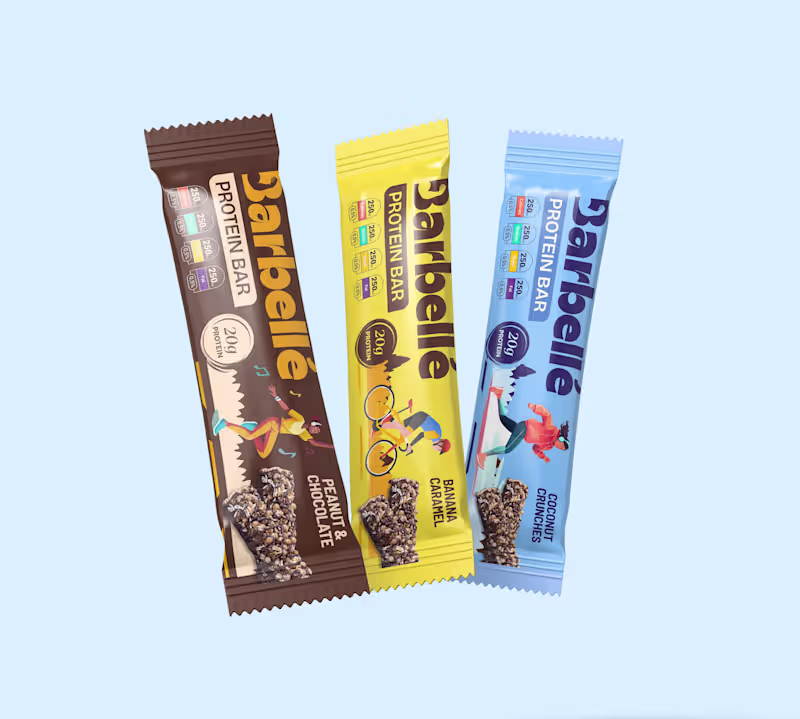 Cover image for Barbellé PROTEIN BAR | PACKAGING DESIGN