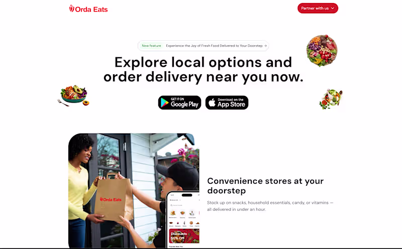 Cover image for https://www.ordaeats.co.uk/ Explore local options and order ...