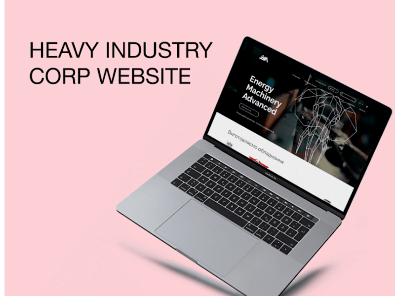 Cover image for Heavy industry corp website